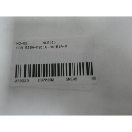 Sor 20-0-20IN-H2O PRESSURE SWITCH 52BA-KB116-N4-B1A-X